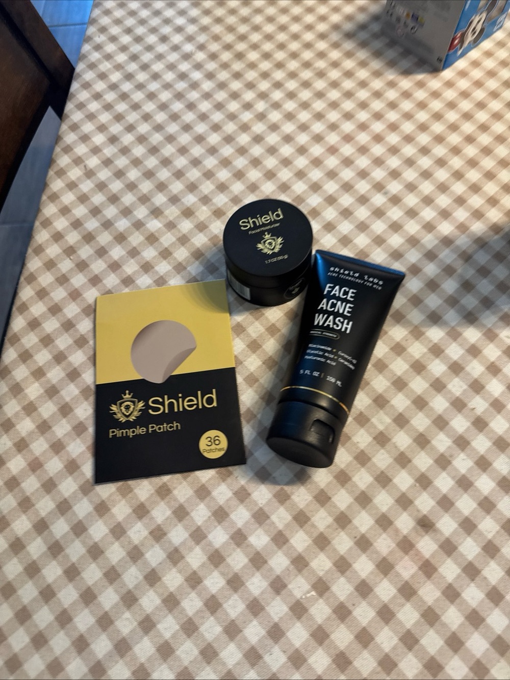 Shield Skincare Pimple Patch & Face Acne Wash - Black and Yellow
